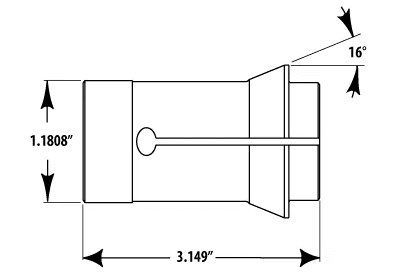 S25-HS Collet 5MM Hex (0.1968)